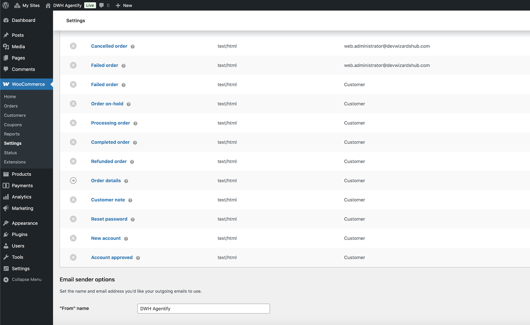 DWH Agentify - WooCommerce Marketplace