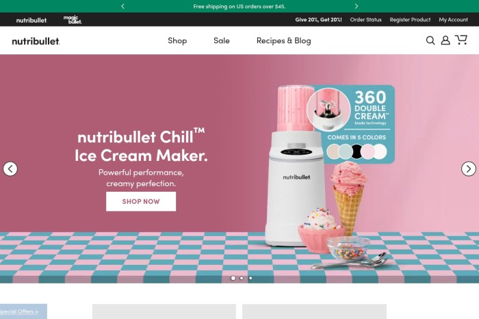 Screenshot of Nutribullet