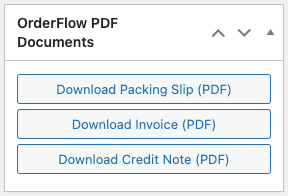 OrderFlow PDF Documents Plugin - Admin Order Document Download Buttons