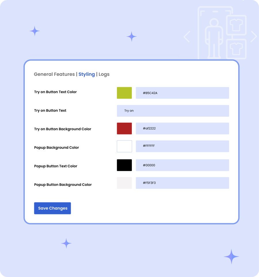 Customizable Try-On Popup