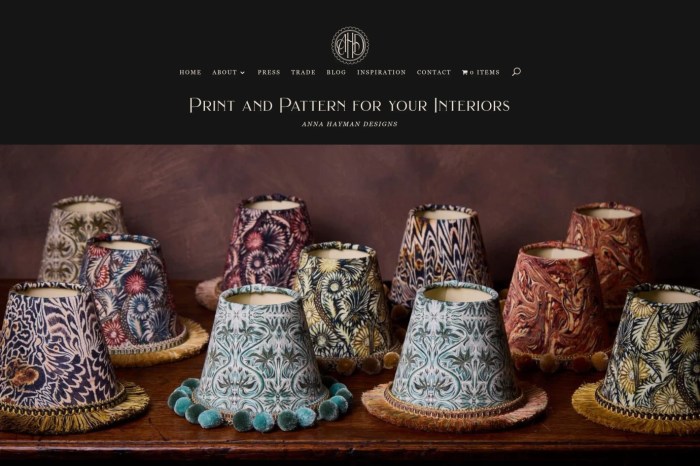 Screenshot of Anna Hayman Designs