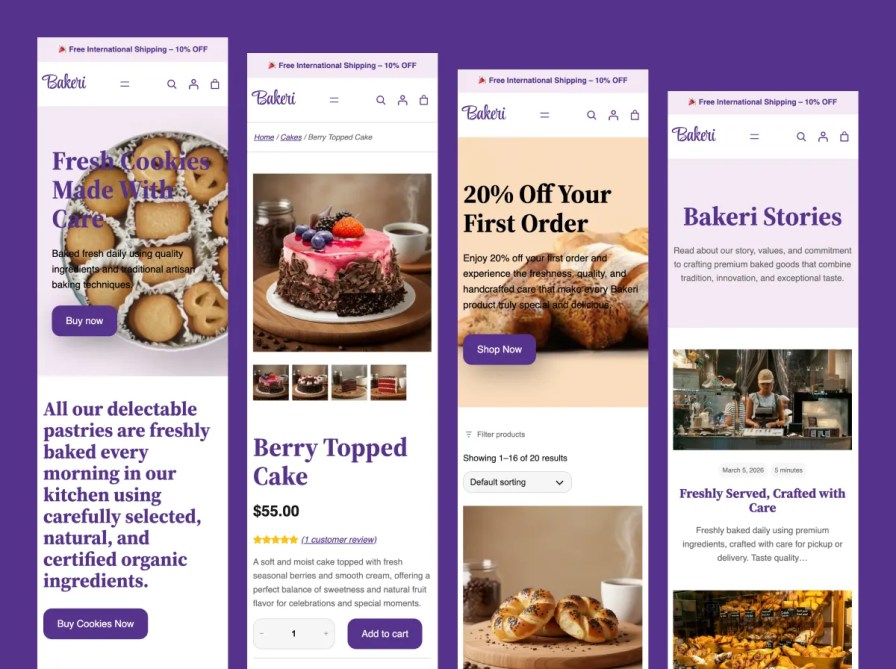 Bakeri - Fully Responsive Across All Devices