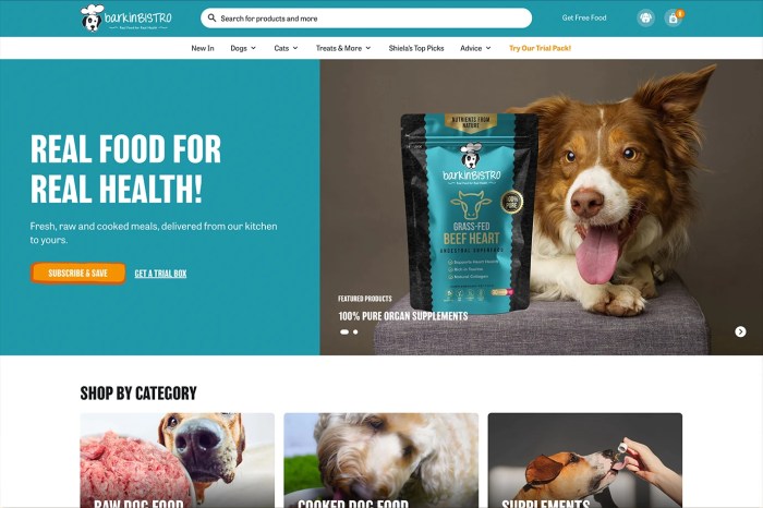 Screenshot of Barkin’ Bistro