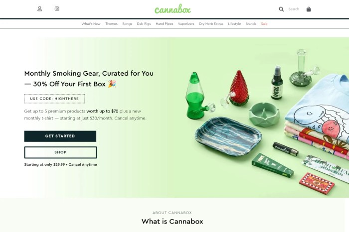 Screenshot of Cannabox