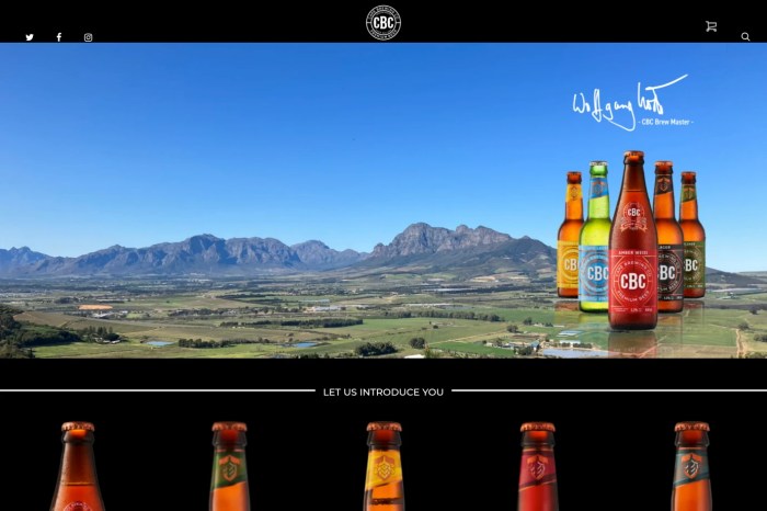 Screenshot of Cape Brewing Company
