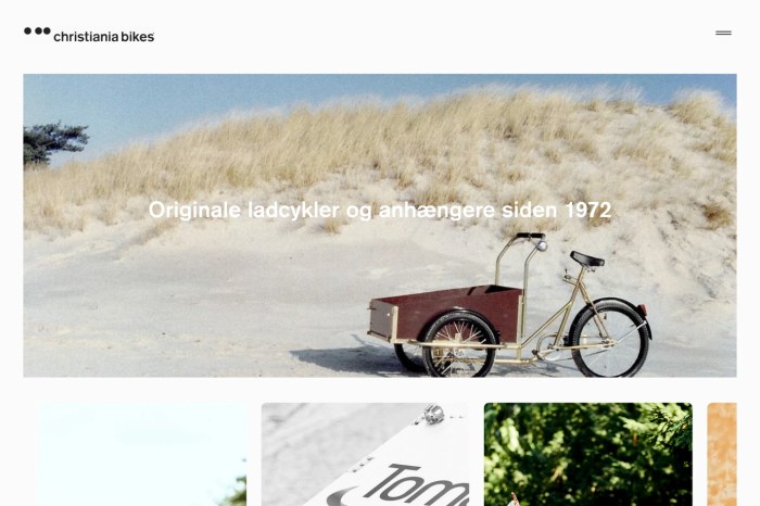 Screenshot of Christiania Bikes