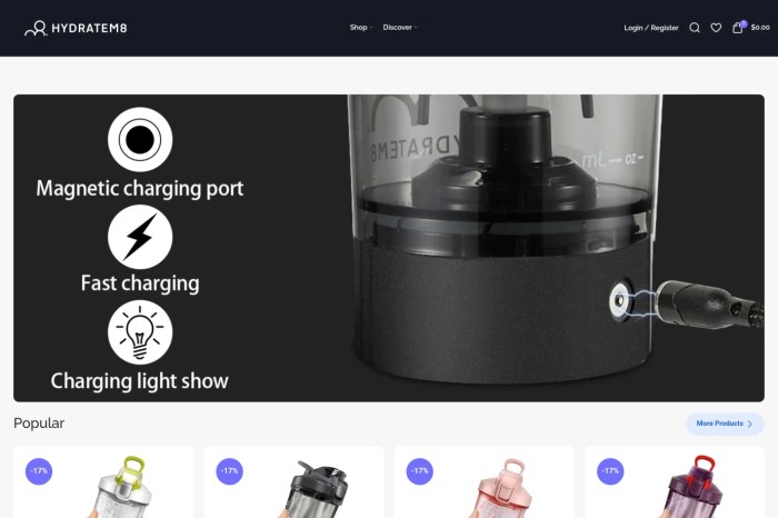 Screenshot of HydrateM8