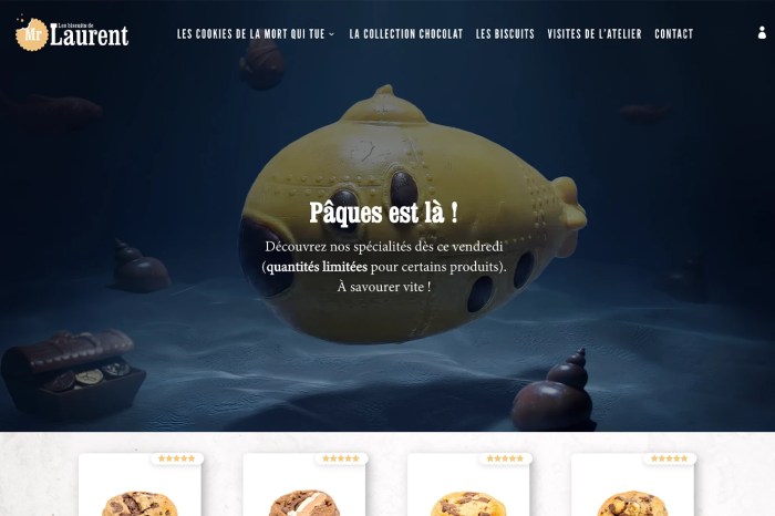 Screenshot of Les Biscuits de Mr Laurent
