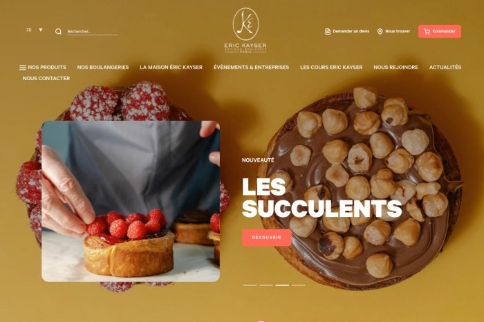 Screenshot of Maison Kayser