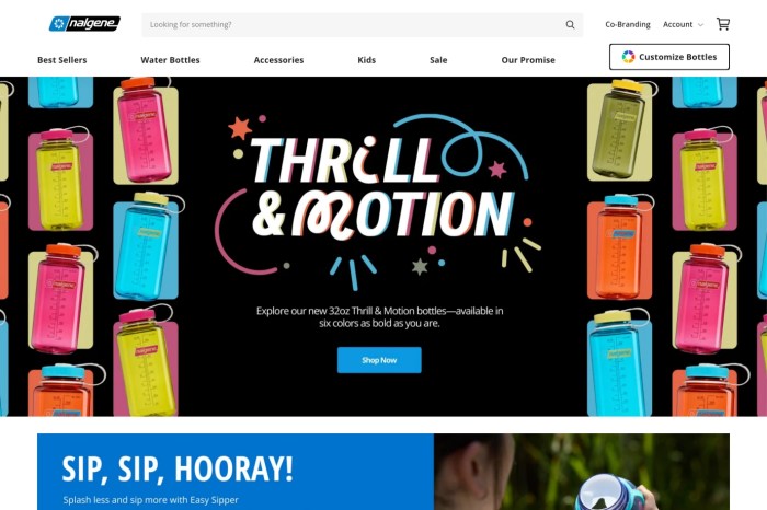 Screenshot of Nalgene