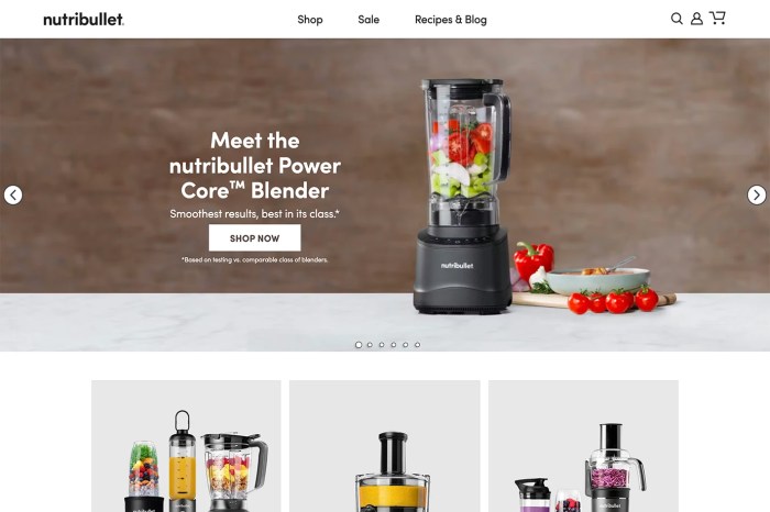 Screenshot of Nutribullet