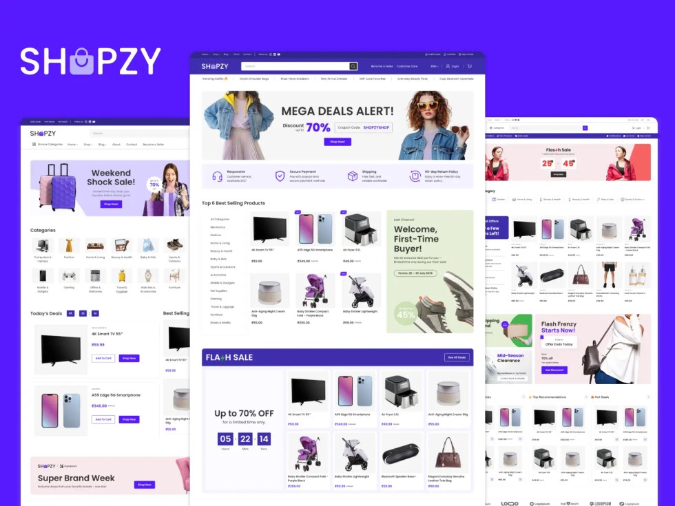 Shopzy theme preview