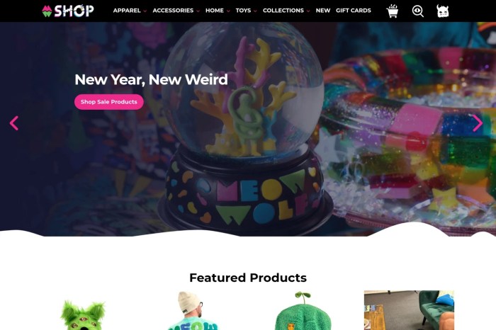 Screenshot of Meow Wolf