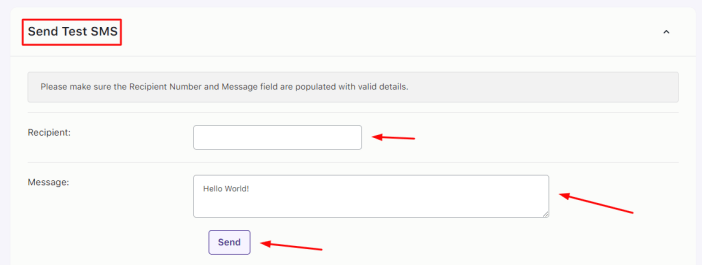 SMS - Tyche Softwares Documentation