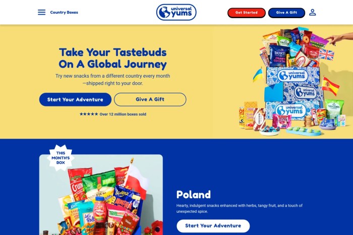 Screenshot of Universal Yums