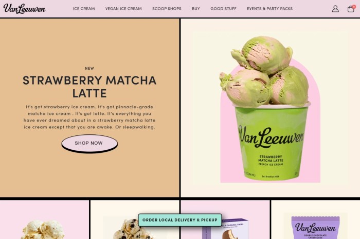 Screenshot of Van Leeuwen Ice Cream