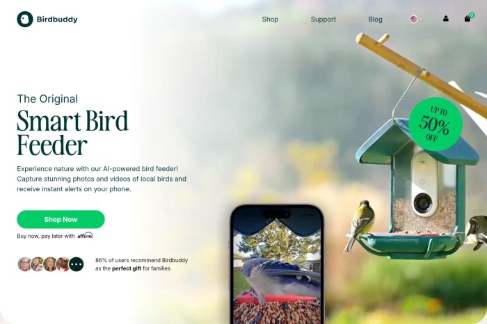 Screenshot of Bird Buddy
