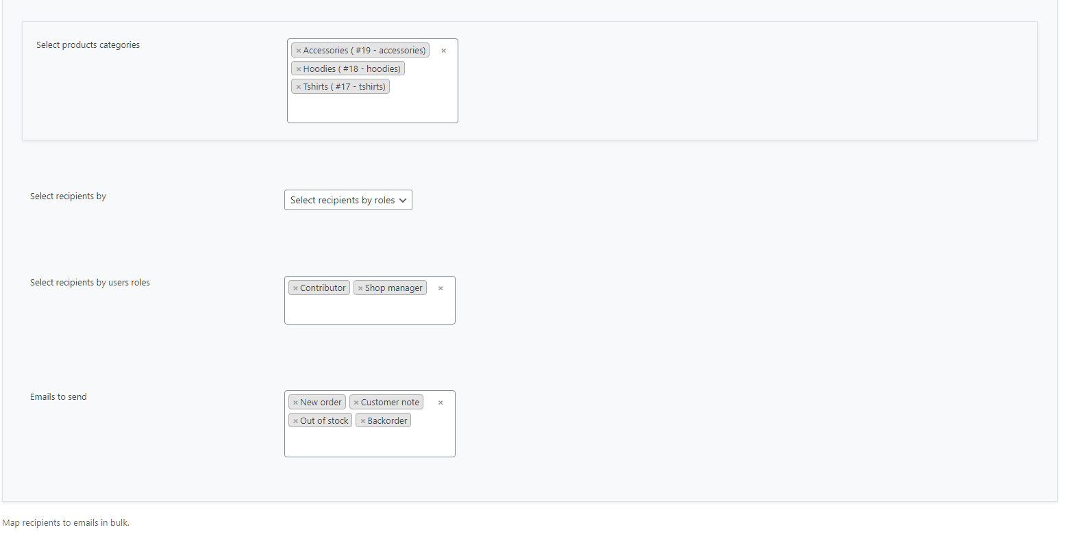 Rescipient Example Smart Email Recipients - WooCommerce Marketplace