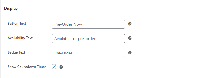 Availability Text