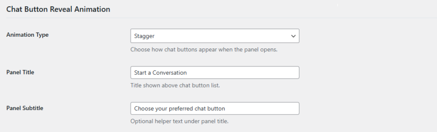 Customize the Chat - Icon and Reveal Animations