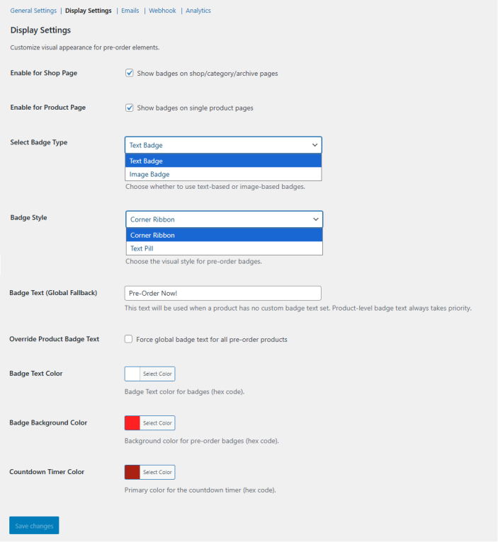 Display Settings