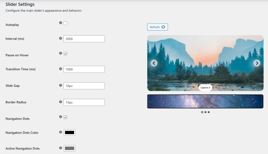 Display Variation Images in a Customizable Slider