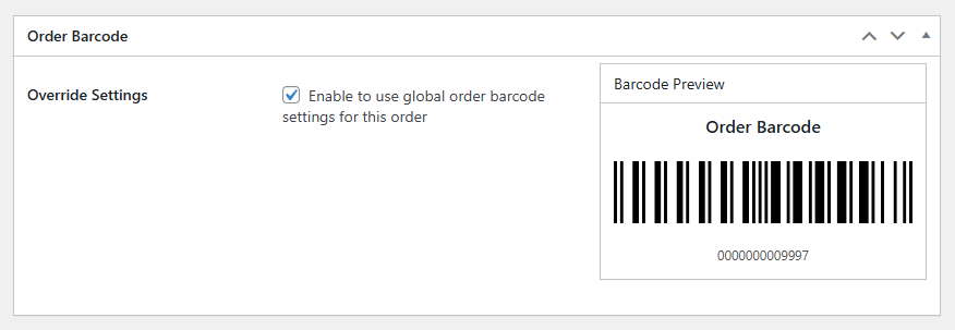 Generate Barcodes for Orders