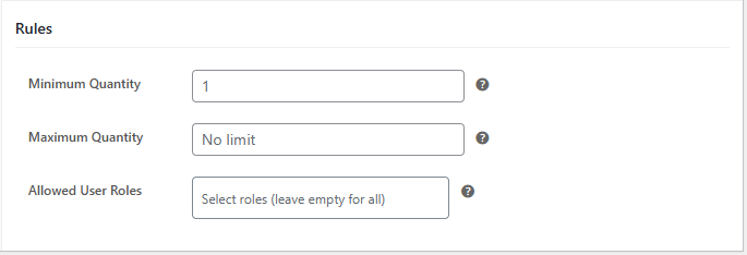 Minimum and Maximum Quantity for Pre-Order