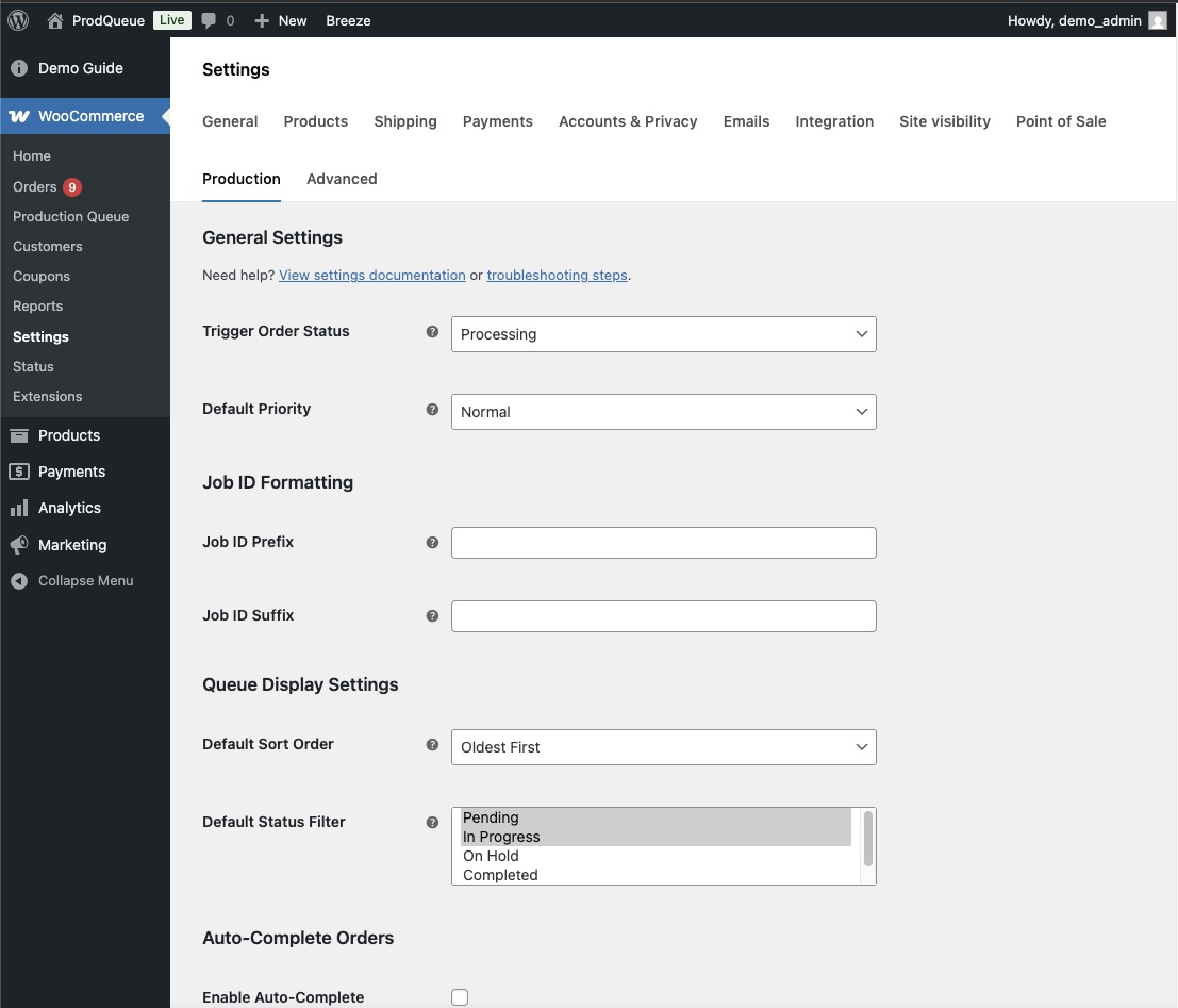 ProdQueue - Production Queue for Made-to-Order Stores Documentation ...