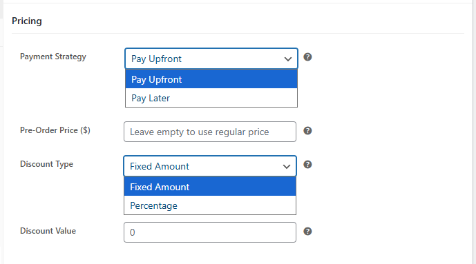 Product-Level Pre-Order Pricing