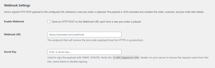 Real-Time Webhook Integration