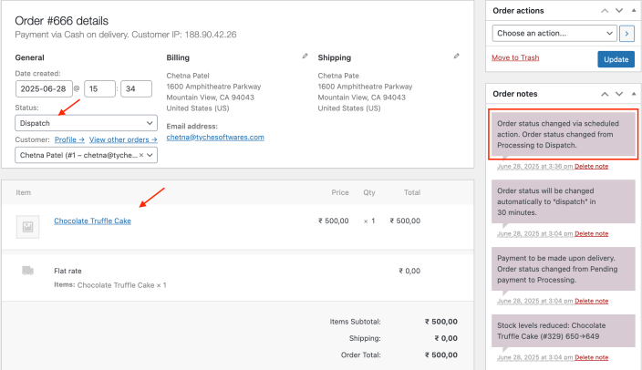 Set Custom Order Status Rules - Tyche Softwares Documentation