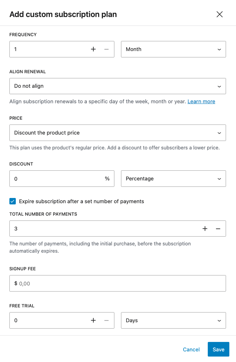 Creating a Subscription Product Documentation - WooCommerce