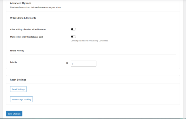 Settings for Custom Order Status - Tyche Softwares Documentation