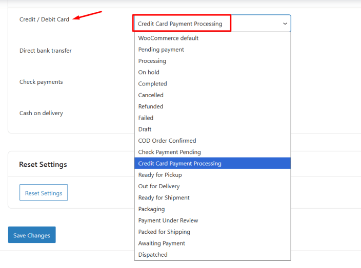 Settings for Custom Order Status - Tyche Softwares Documentation