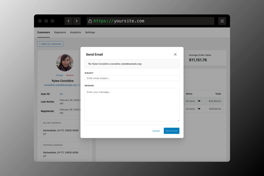 Refinery CRM - Email Send