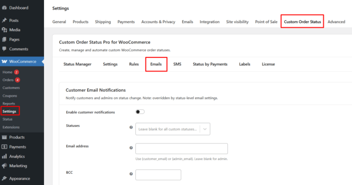 Sending Email Notifications - Tyche Softwares Documentation