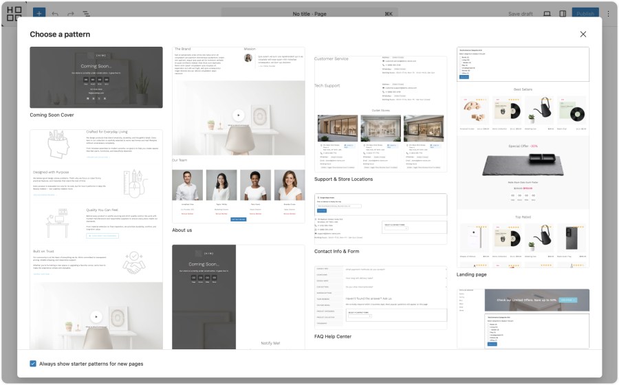 Hypermarket Ready-to-use page layouts