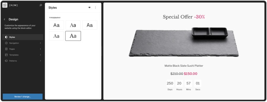 Hypermarket Typography Options