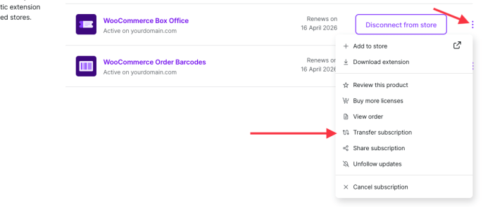 Navigate to the 'My Subscriptions' tab in the WooCommerce user dashboard after logging in to manage your account subscriptions.