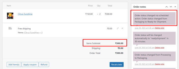 Set Custom Order Status Rules - Tyche Softwares Documentation