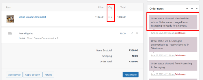 Set Custom Order Status Rules - Tyche Softwares Documentation