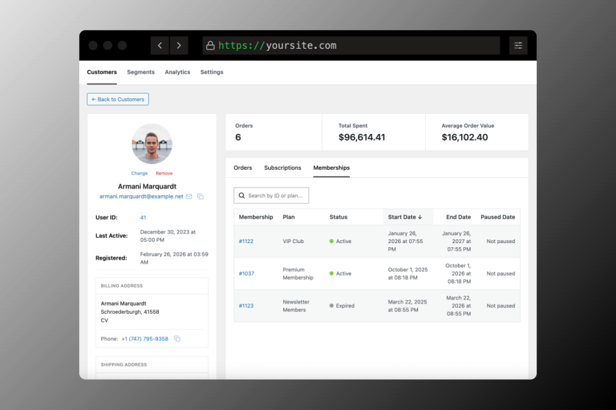 Refinery CRM - Single Profile Memberships