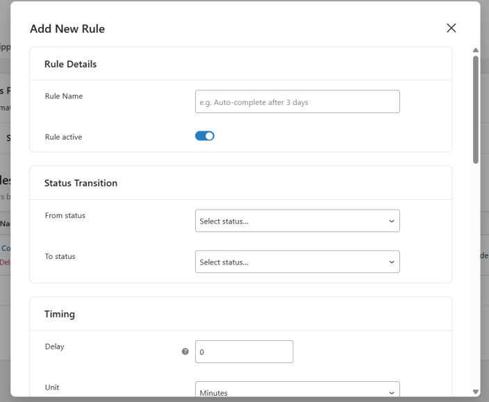 Set Custom Order Status Rules - Tyche Softwares Documentation