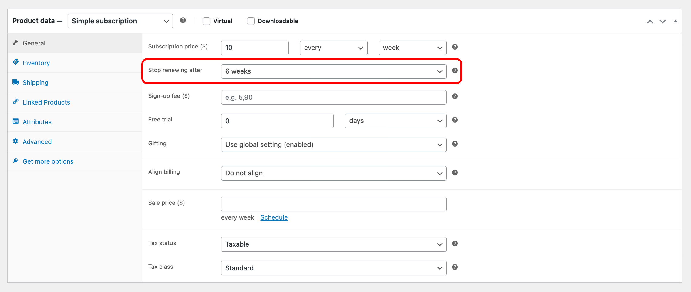 Creating a Subscription Product Documentation - WooCommerce