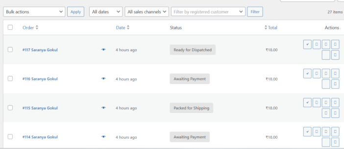 Settings for Custom Order Status - Tyche Softwares Documentation
