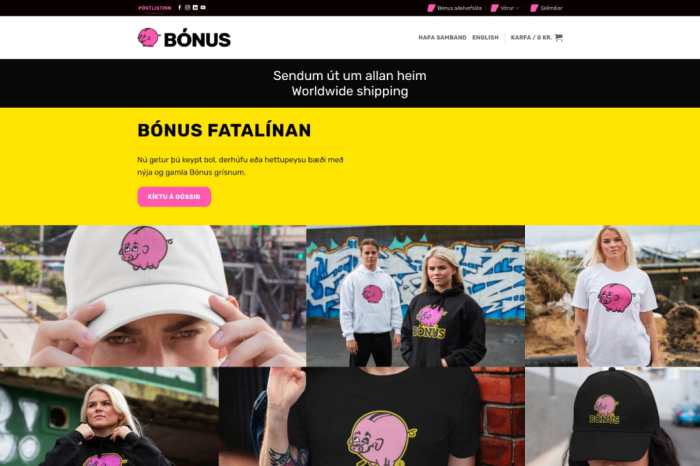 Screenshot of Bónus
