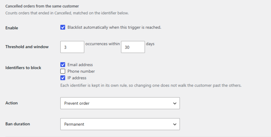 Automatically Blacklist Repeat Offenders
