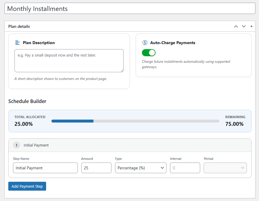 Build Your Own Installment Schedule Step by Step