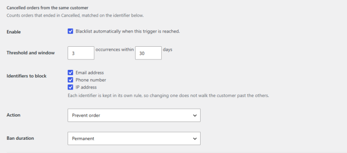 Cancelled Orders From the Same Customer